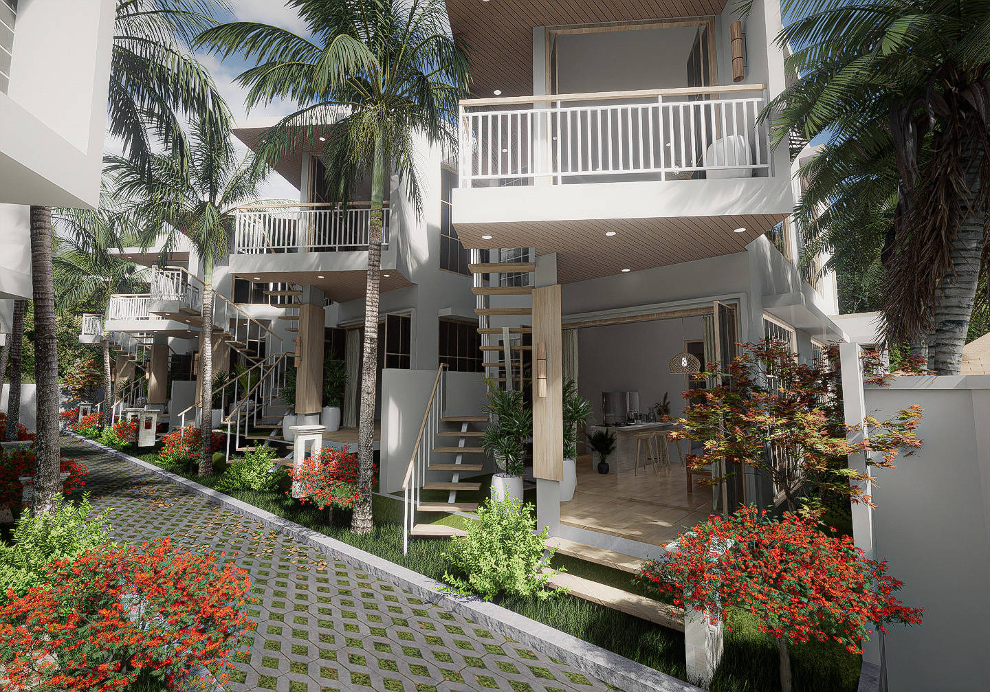 EASY BEACH ACCESS 1/2 BEDROOM VILLA FOR SALE LEASEHOLD IN ULUWATU PECATU BE-715 